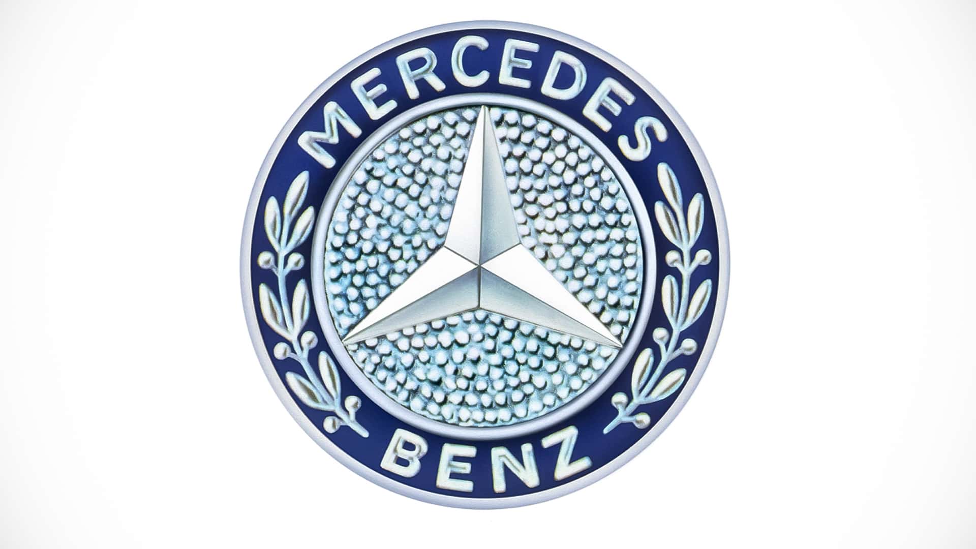 Il y a un siècle : La naissance de l'emblématique étoile Mercedes au sein de la couronne de laurier.