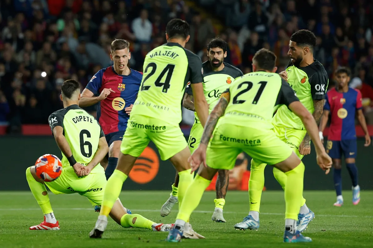 Barcelona creuse l'écart en Liga grâce à la victoire 1-0 contre Mallorca, avec un but décisif de Dani Olmo.