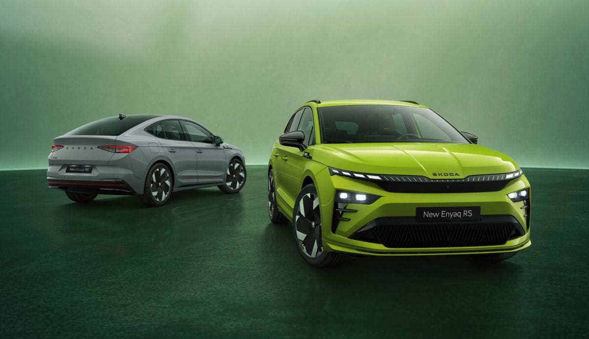 Skoda dévoile les versions sportives RS des SUV Enyaq et Enyaq Coupé : toutes les révélations à découvrir.