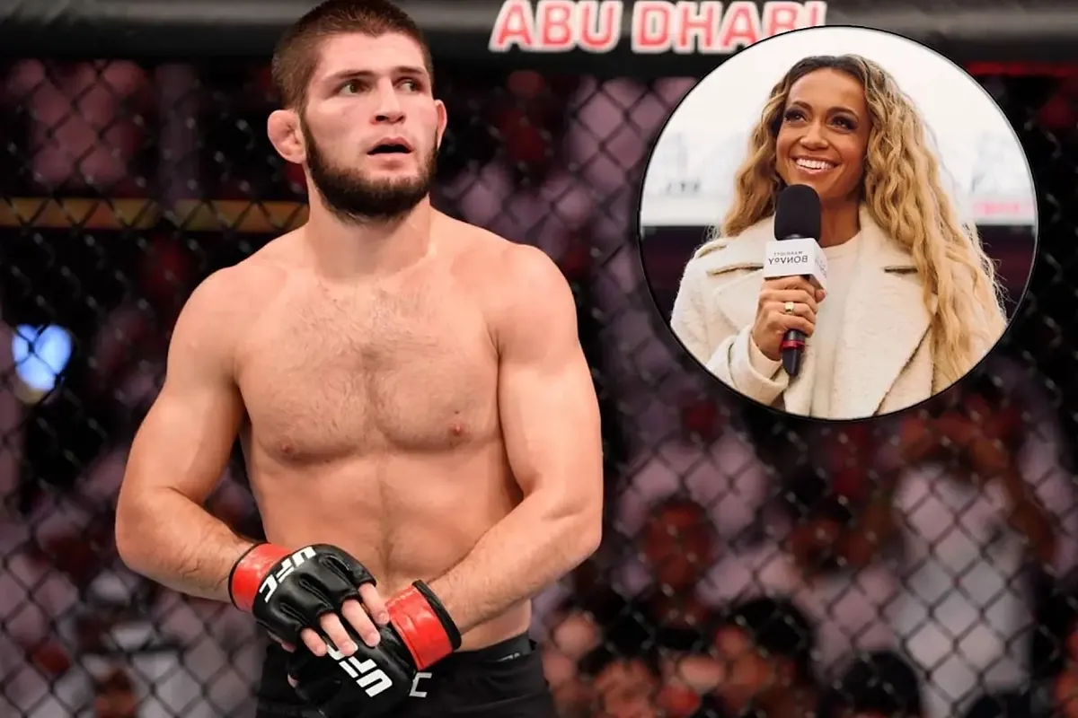 Le geste polémique de Khabib Nurmagomedov avec le présentateur de CBS lors de la finale de la Ligue des Champions.