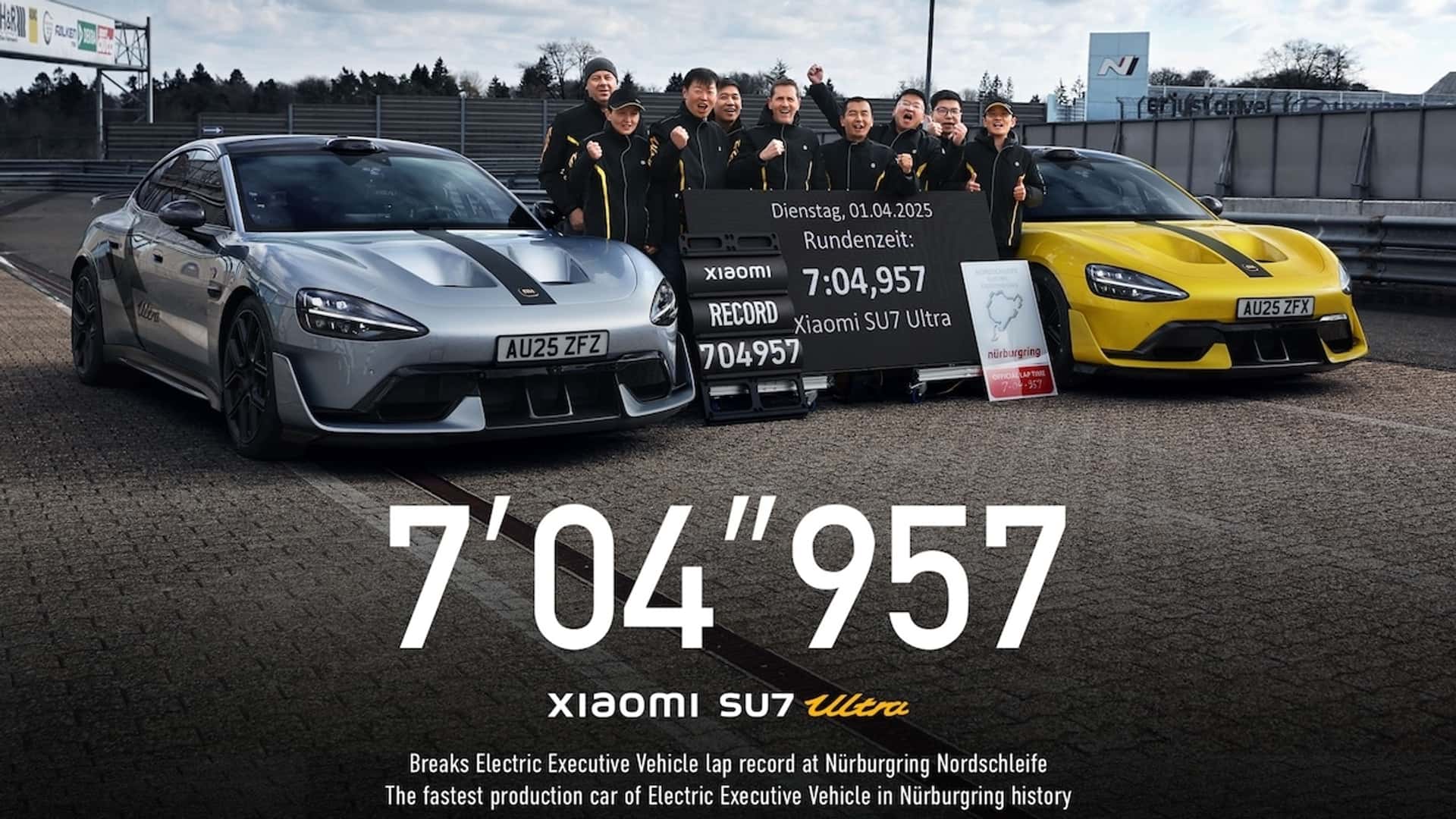 Xiaomi Établit un Nouveau Record de Production de Véhicules Électriques au Nurburgring