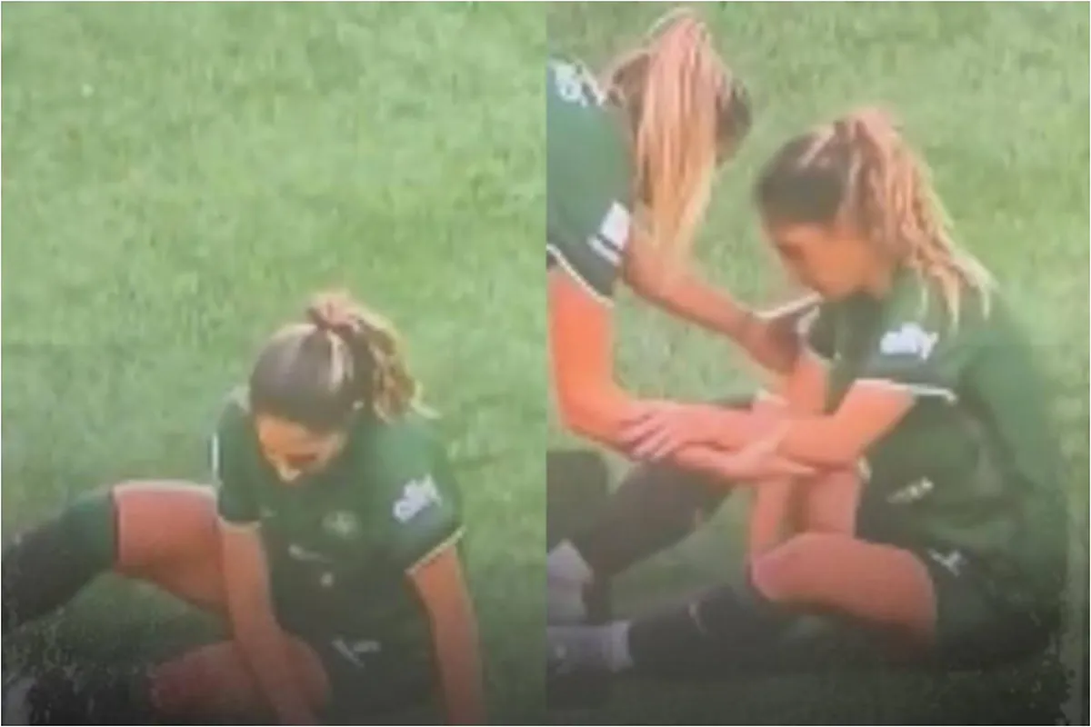 Savannah DeMelo s'effondre lors d'un match de la NWSL.