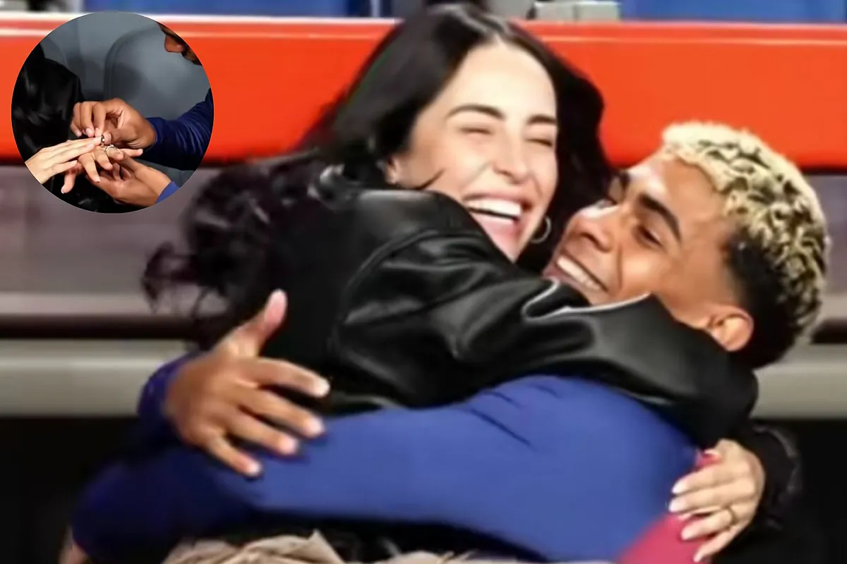 Une vidéo d'IA dévoile une proposition de mariage surprise de Lamine Yamal à Nicki Nicole, captivant les fans.