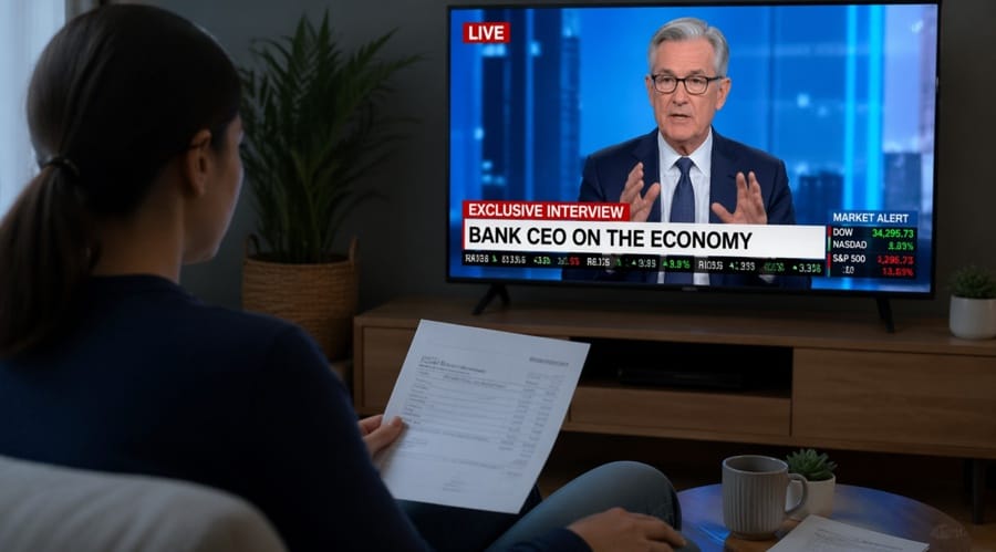 Pourquoi un « entretien télévisé » avec le PDG d'une banque pourrait vider vos économies.